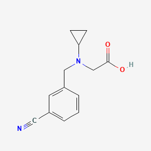 molecular formula C13H14N2O2 B7866877 [(3-Cyano-benzyl)-cyclopropyl-amino]-acetic acid 