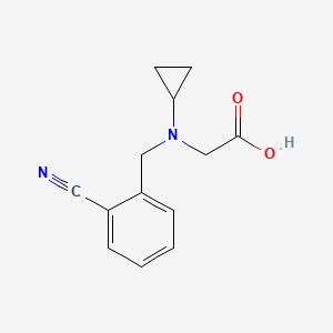 molecular formula C13H14N2O2 B7866884 [(2-Cyano-benzyl)-cyclopropyl-amino]-acetic acid 