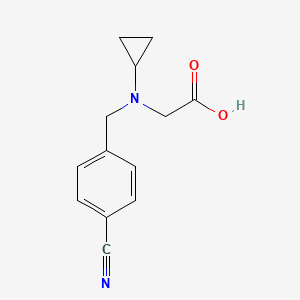 molecular formula C13H14N2O2 B7866902 [(4-Cyano-benzyl)-cyclopropyl-amino]-acetic acid 