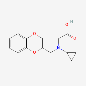 [Cyclopropyl-(2,3-dihydro-benzo[1,4]dioxin-2-ylmethyl)-amino]-acetic acid