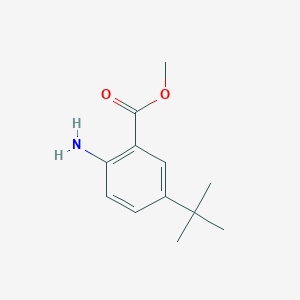molecular formula C12H17NO2 B7866926 2-Amino-5-tert-butyl-benzoic acid methyl ester CAS No. 2475-79-8