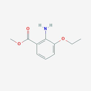 molecular formula C10H13NO3 B7866942 Methyl 2-amino-3-ethoxybenzoate 