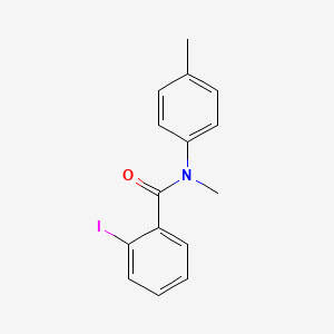 molecular formula C15H14INO B7866947 2-iodo-N-methyl-N-(4-methylphenyl)benzamide 