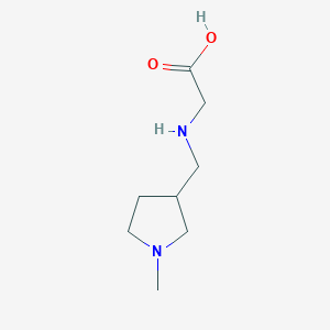 molecular formula C8H16N2O2 B7866977 [(1-Methyl-pyrrolidin-3-ylmethyl)-amino]-acetic acid 
