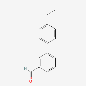 molecular formula C15H14O B7866992 3-(4-Ethylphenyl)benzaldehyde CAS No. 343604-32-0