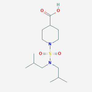 molecular formula C14H28N2O4S B7867006 1-[(Diisobutylamino)sulfonyl]piperidine-4-carboxylic acid 