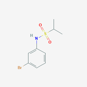 molecular formula C9H12BrNO2S B7867018 N-(3-bromophenyl)propane-2-sulfonamide 
