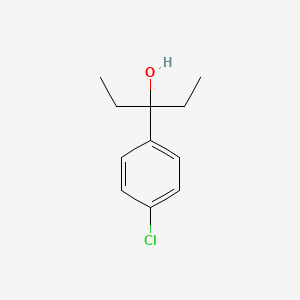 molecular formula C11H15ClO B7867029 3-(4-Chlorophenyl)-3-pentanol 