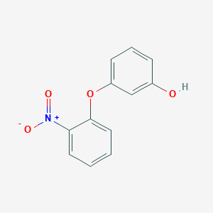 molecular formula C12H9NO4 B7867060 3-(2-硝基苯氧基)苯酚 CAS No. 74683-21-9