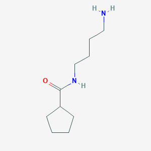 molecular formula C10H20N2O B7867120 N-(4-aminobutyl)cyclopentanecarboxamide 