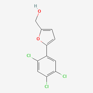 molecular formula C11H7Cl3O2 B7867124 [5-(2,4,5-Trichlorophenyl)furan-2-yl]methanol 