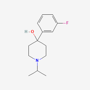 molecular formula C14H20FNO B7867154 4-(3-Fluorophenyl)-4-hydroxy-1-iso-propylpiperidine 