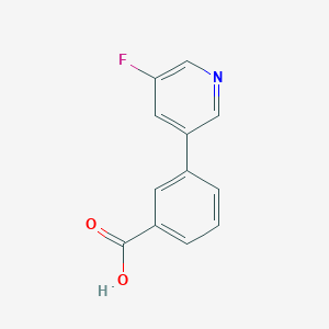 molecular formula C12H8FNO2 B7867172 3-(5-Fluoropyridin-3-yl)benzoic acid 