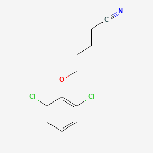 molecular formula C11H11Cl2NO B7867183 5-(2,6-Dichloro-phenoxy)pentanenitrile 