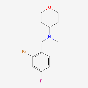 N-(2-Bromo-4-fluorobenzyl)-N-methyltetrahydro-2H-pyran-4-amine