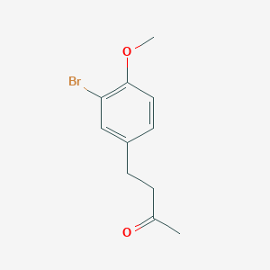 molecular formula C11H13BrO2 B7867227 4-(3-溴-4-甲氧基苯基)丁-2-酮 CAS No. 646039-32-9