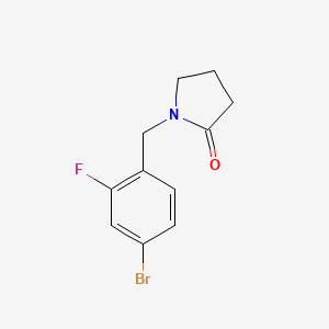 1-[(4-Bromo-2-fluorophenyl)methyl]-2-pyrrolidinone