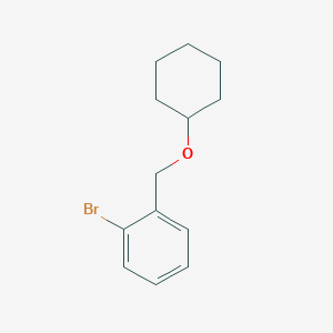 molecular formula C13H17BrO B7867238 2-Bromobenzyl cyclohexyl ether 