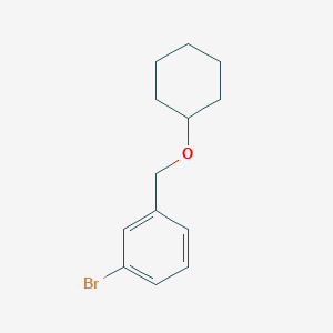 molecular formula C13H17BrO B7867240 3-Bromobenzyl cyclohexyl ether 