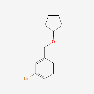 molecular formula C12H15BrO B7867241 3-Bromobenzyl cyclopentyl ether 