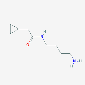 molecular formula C9H18N2O B7867372 N-(4-aminobutyl)-2-cyclopropylacetamide 