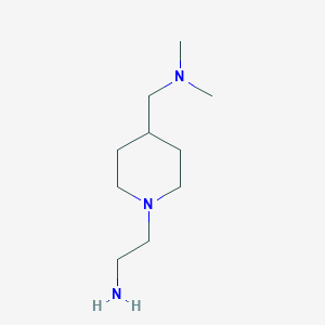 molecular formula C10H23N3 B7867376 2-(4-Dimethylaminomethyl-piperidin-1-yl)-ethylamine 