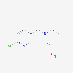 molecular formula C11H17ClN2O B7867422 2-[(6-Chloro-pyridin-3-ylmethyl)-isopropyl-amino]-ethanol 