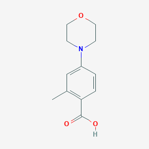 molecular formula C12H15NO3 B7867439 2-Methyl-4-morpholinobenzoic Acid 