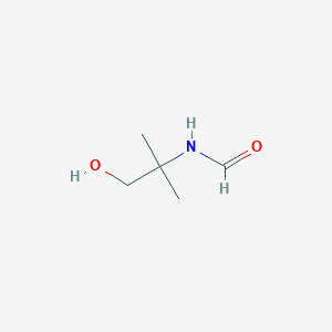 molecular formula C5H11NO2 B7867460 N-(1-hydroxy-2-methylpropan-2-yl)formamide CAS No. 682-85-9