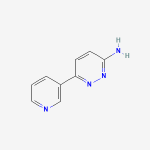 molecular formula C9H8N4 B7867571 6-(吡啶-3-基)嘧啶-3-胺 CAS No. 1159817-05-6