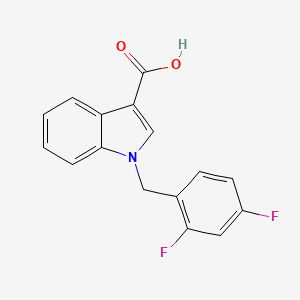 molecular formula C16H11F2NO2 B7867587 1-(2,4-difluorobenzyl)-1H-indole-3-carboxylic acid 