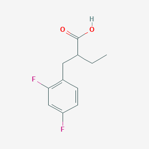 molecular formula C11H12F2O2 B7867590 2-[(2,4-Difluorophenyl)methyl]butanoic acid 