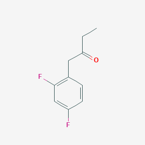 molecular formula C10H10F2O B7867606 1-(2,4-Difluorophenyl)butan-2-one 