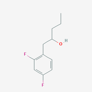 molecular formula C11H14F2O B7867619 1-(2,4-Difluorophenyl)-2-pentanol 