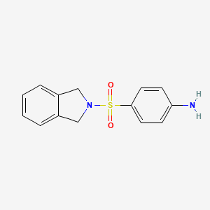 molecular formula C14H14N2O2S B7867625 4-(1,3-Dihydroisoindol-2-ylsulfonyl)aniline 