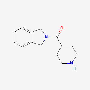 molecular formula C14H18N2O B7867630 Isoindolin-2-yl(piperidin-4-yl)methanone 