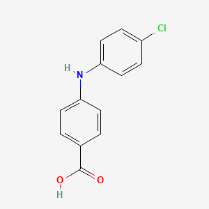 molecular formula C13H10ClNO2 B7867658 4-((4-Chlorophenyl)amino)benzoic acid 