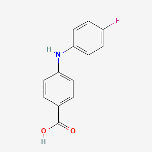 molecular formula C13H10FNO2 B7867671 4-((4-Fluorophenyl)amino)benzoic acid 