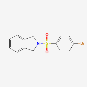 molecular formula C14H12BrNO2S B7867674 2-((4-Bromophenyl)sulfonyl)isoindoline 