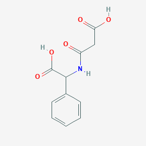 molecular formula C11H11NO5 B7867680 3-((Carboxy(phenyl)methyl)amino)-3-oxopropanoic acid 