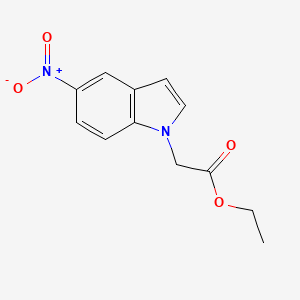 molecular formula C12H12N2O4 B7867712 (5-Nitro-1H-indol-1-YL)-acetic acid ethyl ester 
