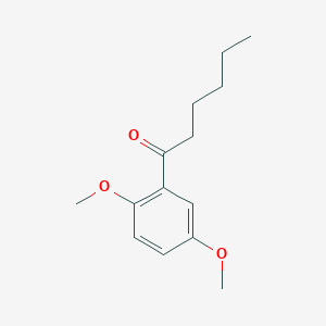 molecular formula C14H20O3 B7867783 1-(2,5-Dimethoxyphenyl)hexan-1-one 