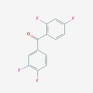 molecular formula C13H6F4O B7867805 2,3',4,4'-Tetrafluorobenzophenone 