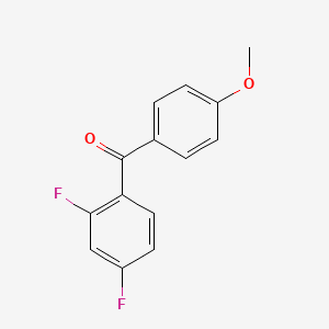 molecular formula C14H10F2O2 B7867827 (2,4-Difluorophenyl)(4-methoxyphenyl)methanone 