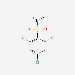 molecular formula C7H6Cl3NO2S B7867836 2,4,6-Trichloro-N-methylbenzene-1-sulfonamide 