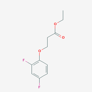 molecular formula C11H12F2O3 B7867882 Ethyl 3-(2,4-difluorophenoxy)propanoate 