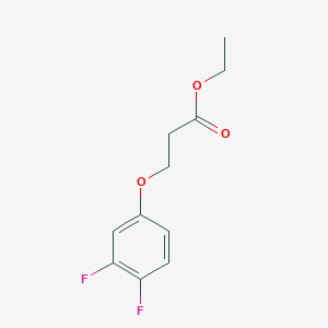 molecular formula C11H12F2O3 B7867900 Ethyl 3-(3,4-difluoro-phenoxy)propanoate 