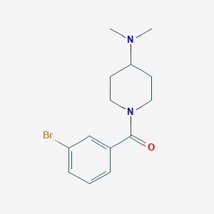 molecular formula C14H19BrN2O B7867928 (3-Bromophenyl)(4-(dimethylamino)piperidin-1-yl)methanone 