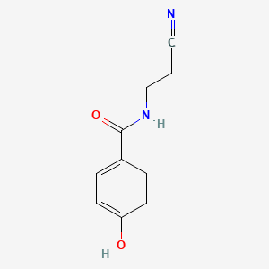 molecular formula C10H10N2O2 B7867954 N-(2-cyanoethyl)-4-hydroxybenzamide 