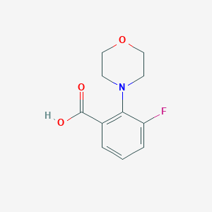 molecular formula C11H12FNO3 B7867968 3-Fluoro-2-morpholin-4-ylbenzoic acid 